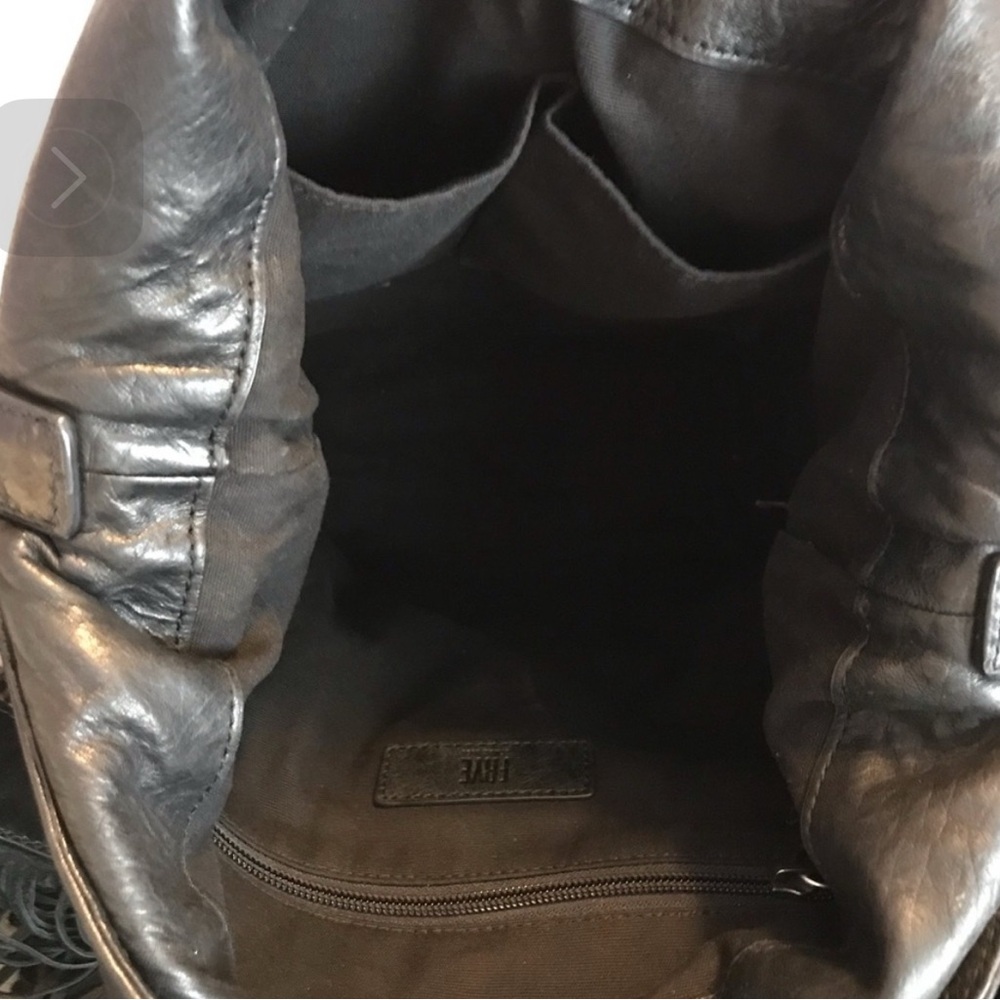 FRYE Black Fringe Leather Hobo Bag - Picture 6 of 16